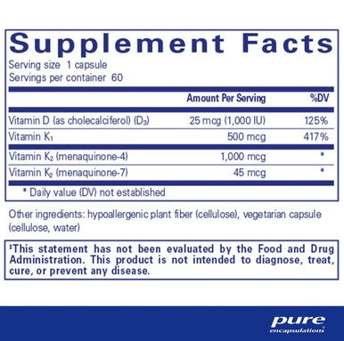 Pure Encapsulations Synergy K 60C