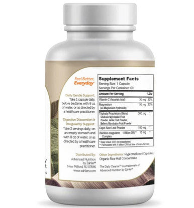 Advanced Nutrition by Zahler The Daily Cleanse 60c