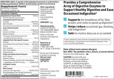 SFI Health Ther-Biotic Vital-Zymes Complete 120c