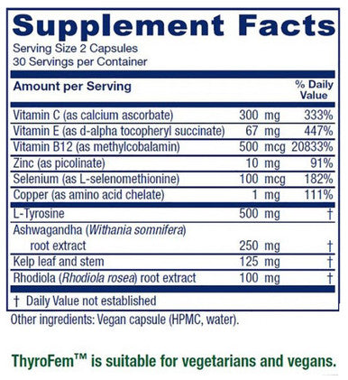 Vitanica ThyroFem 60 vegan capsules