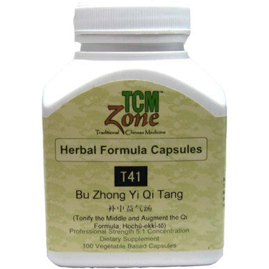 TCM Zone Bu Zhong Yi Qi Tang T41C (Tonify the Middle and Augment the Qi Formula) 100c