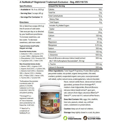 NuMedica Total Vegan Mocha 14 servings