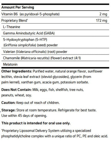 NuMedica Liposomal Tranquinox Deep 30 svgs