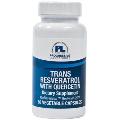 Progressive Labs Trans-Resveratrol w-Quercetin 125mg 60c