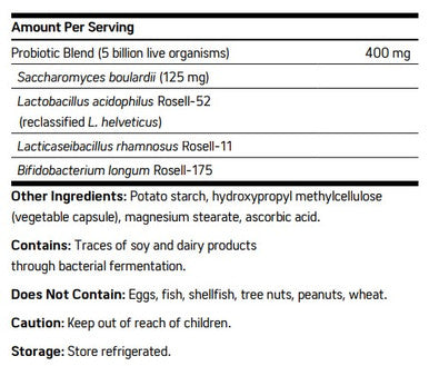 NuMedica Tri-Flora Plus 60vc (Requires Refrigeration)