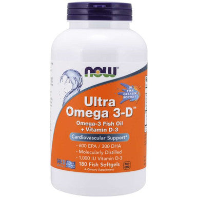 Now Foods Ultra Omega 3-D (Fish Gelatin) 180sg