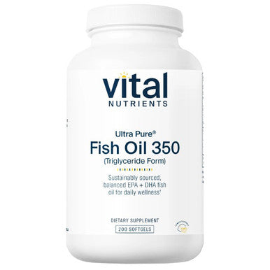 Vital Nutrients Ultra Pure Fish Oil 350 200sg Lemon Flavor