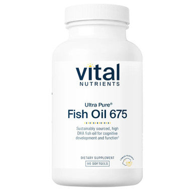 Vital Nutrients Ultra Pure Fish Oil 675 90sg lemon flavored