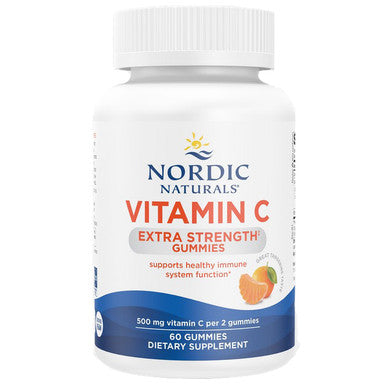 Nordic Naturals Vitamin C Extra Strength Gummies 60 count Tangerine Flavor