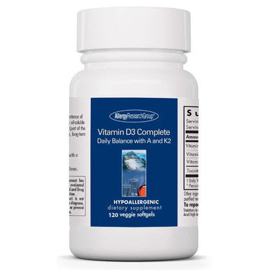 Allergy Research Group Vitamin D3 Complete 2000 IU 120 veggie softgels