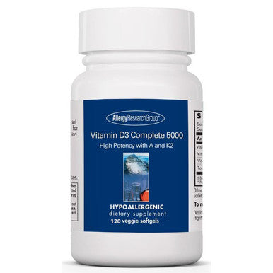 Allergy Research Group Vitamin D3 Complete 5000 IU 120 veggie softgels