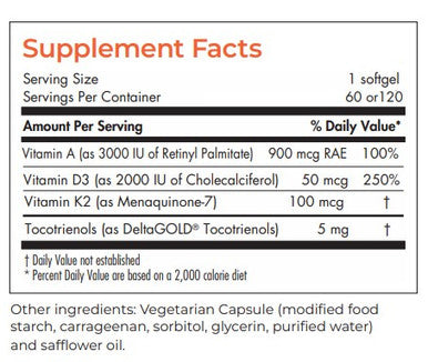 Allergy Research Group Vitamin D3 Complete 2000 IU 120 veggie softgels