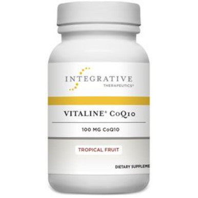 Integrative Therapeutics Vitaline CoQ10 100mg Tropical Fruit 30 Chewable Wafers