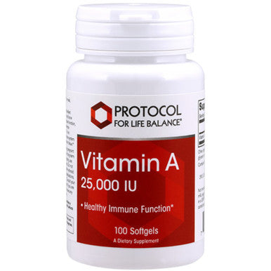 Protocol for Life Balance Vitamin A 25,000 IU 100sg