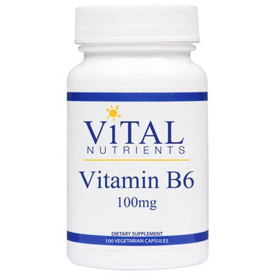 Vital Nutrients Vitamin B6 100mg 100vc