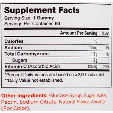 Advanced Nutrition by Zahler Vitamin C 60 gummies