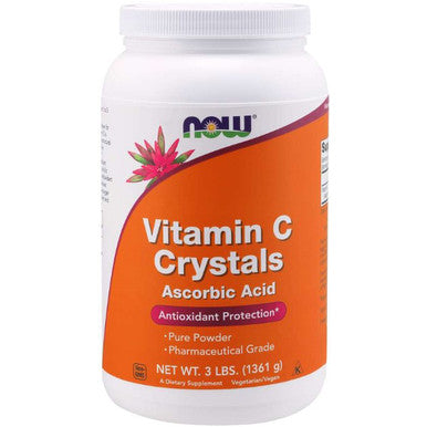 Now Foods Vitamin C Crystals Pure ascorbic acid powder 3 lbs.