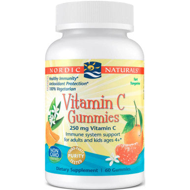 Nordic Naturals Vitamin C Gummies 60 Tangerine