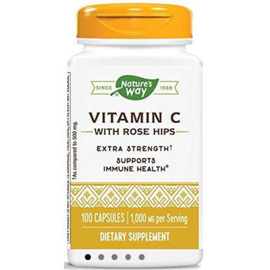 Natures Way Vitamin C 1,000mg with Rose Hips 100c