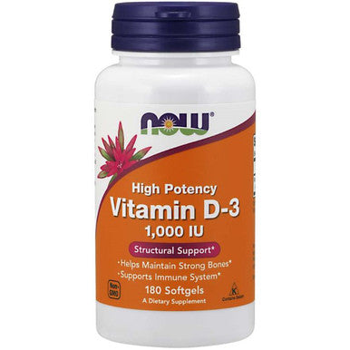 Now Foods Vitamin D3 1,000 IU 180sg