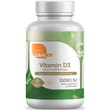 Advanced Nutrition by Zahler Vitamin D3 10,000 IU 120sg