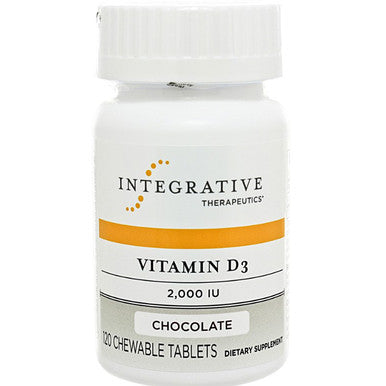 Integrative Therapeutics Vitamin D3 2,000 IU 120 Chocolate Chewables