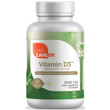 Advanced Nutrition by Zahler Vitamin D3 2000 IU 120sg