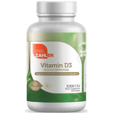 Advanced Nutrition by Zahler Vitamin D3 3000 IU 250sg