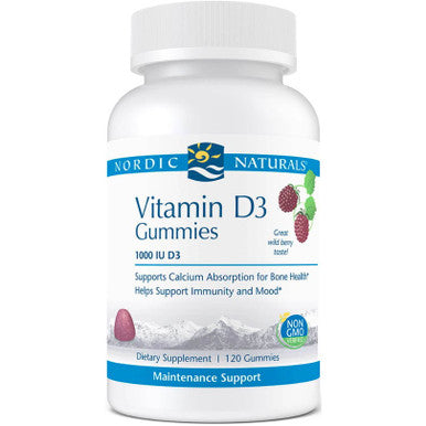 Nordic Naturals Vitamin D3 Gummies 120ct Wildberry