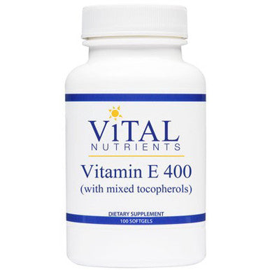 Vital Nutrients Vitamin E 400IU (with mixed tocopherols) 100c