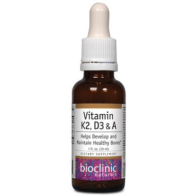 Bioclinic Naturals Vitamin K2, D3 & A 1 oz