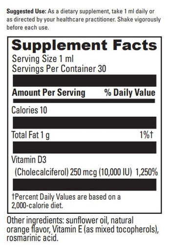 DaVinci Laboratories Liquid D3 10,000 IU 30 servings