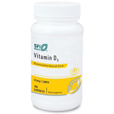 SFI Health Vitamin D3 1,000 IU 100c