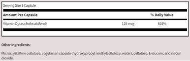 Neurobiologix Vitamin D3 5000 100c