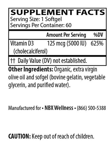 Neurobiologix Vitamin D3 5000 90sg