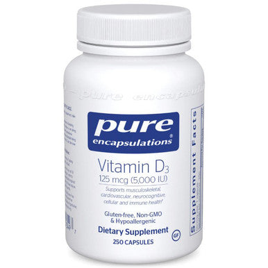 Pure Encapsulations Vitamin D3 125 mcg (5,000 IU) 250c