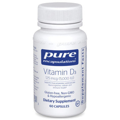 Pure Encapsulations Vitamin D3 125 mcg (5,000 IU) 60c