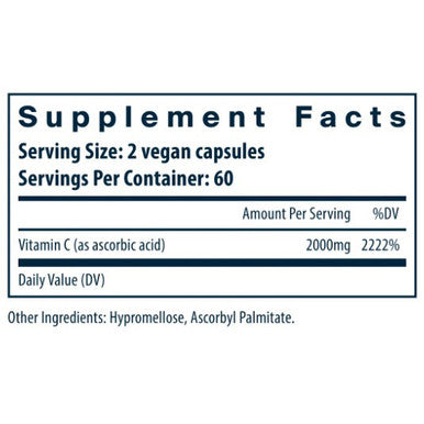 Vital Nutrients Vitamin C 1000mg 120vc