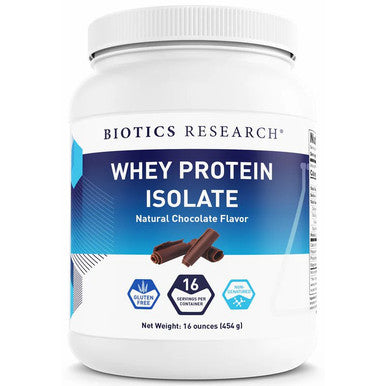 Biotics Whey Protein Isolate Chocolate 16oz.