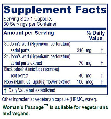 Vitanica Womans Passage 30 vegetarian capsules