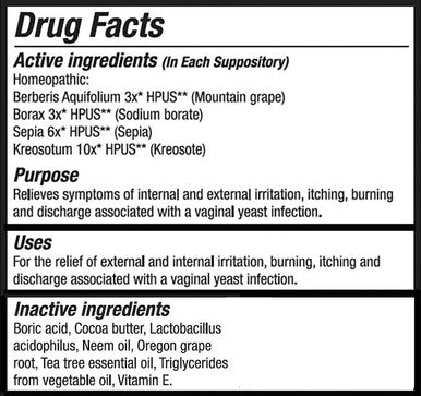 Vitanica Yeast Arrest 28 suppositories