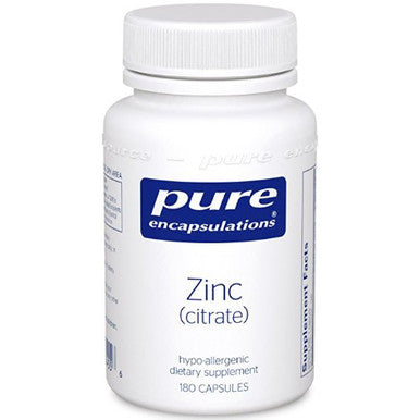 Pure Encapsulations Zinc (citrate) 180c