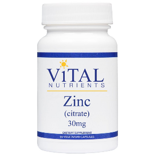 Vital Nutrients Zinc (citrate) 30mg 90vc