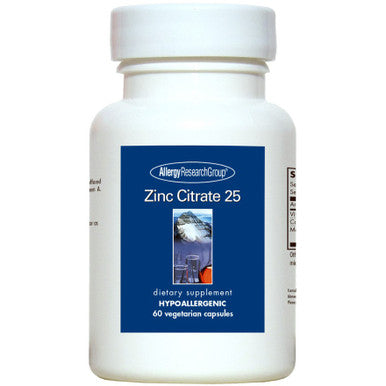 Allergy Research Group Zinc Citrate 25mg 60vc