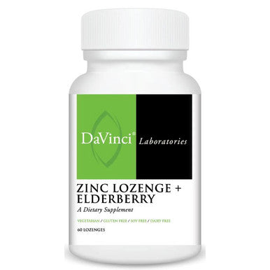 DaVinci Laboratories Zinc Lozenge + Elderberry 60 lozenges